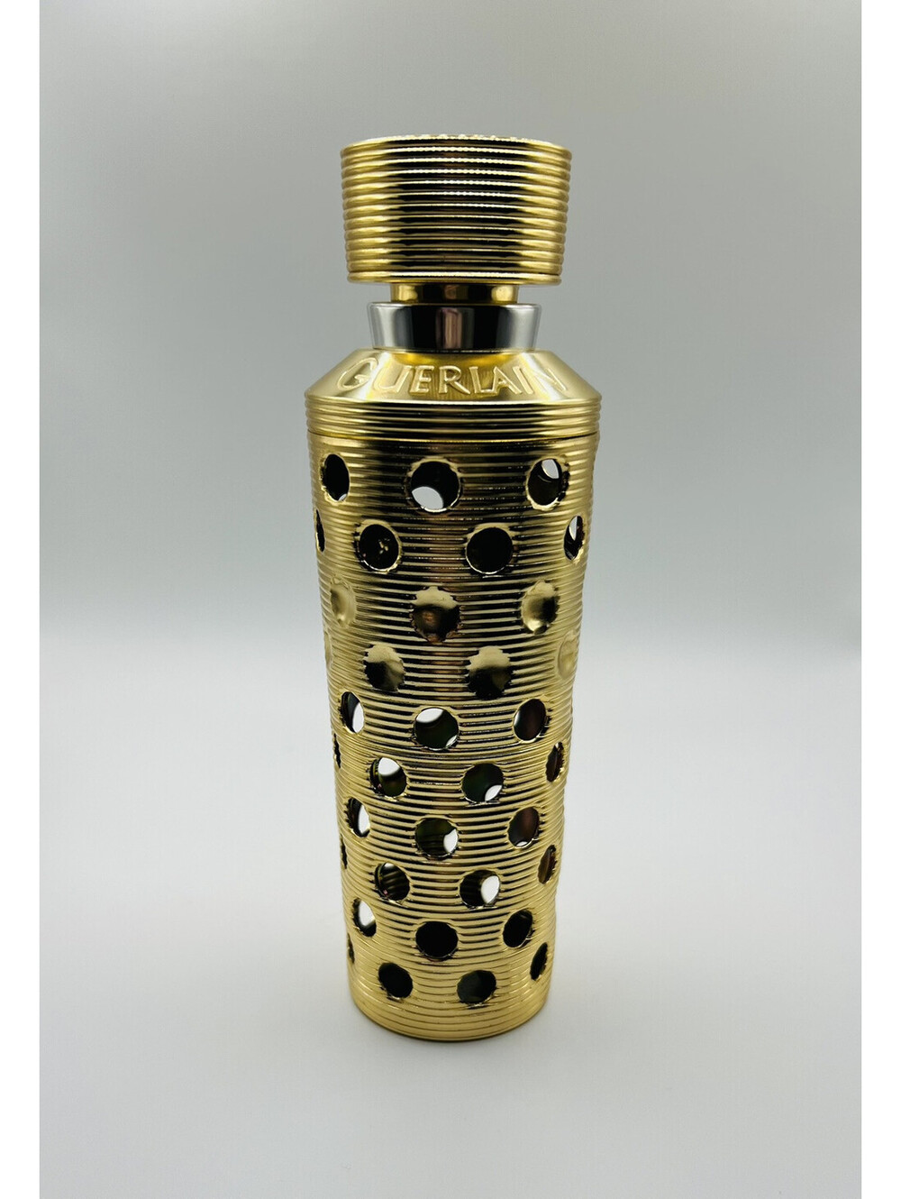 Vintage Guerlain Paris Refillable Perfume Holder Gold Shalimar 1996